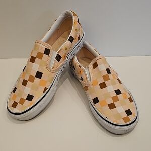 Vans Breast Cancer Awareness Checkered Slip-On Sneakers Size 8 Womens